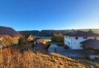 Blick vom Grundstück aus