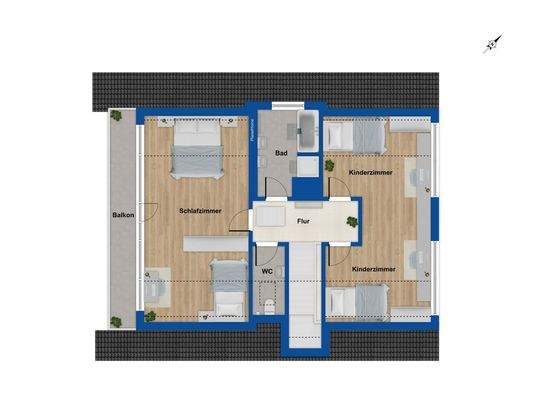 Grundriss Obergeschoss