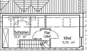 Grundriss Dachgeschoss WE 7