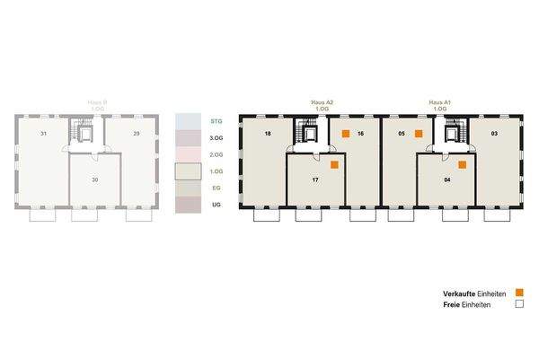 Geschossübersicht 1. OG