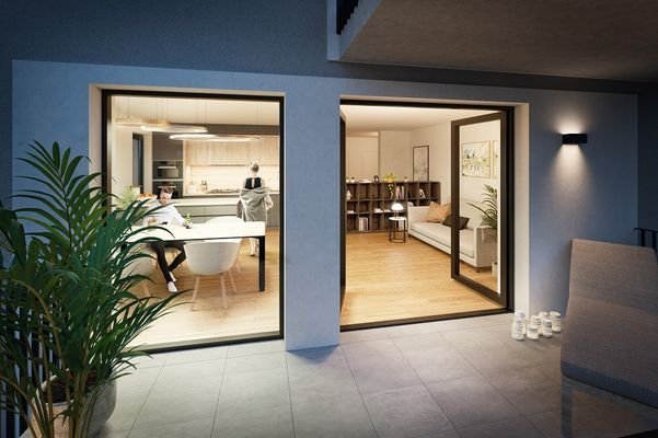 Ausschnitt Balkon zum Wohnen