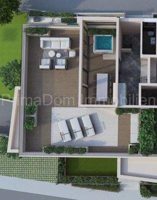 Grundriss Dachterrasse