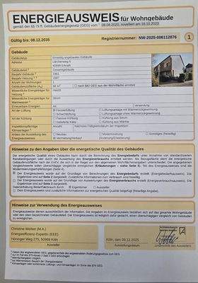 Energieausweis Hausnummer 6