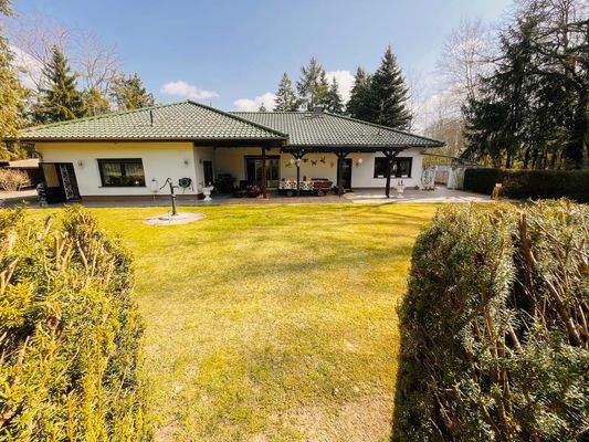 Rückseite vom Bungalow