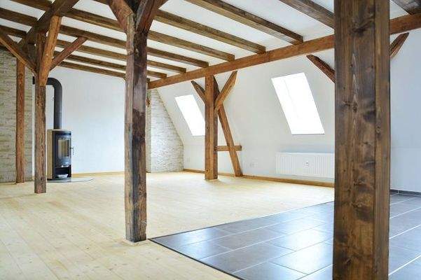 Blick vom Küchenbereich in Wohnzimmer , DG