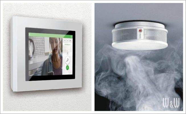 Videogegensprechanlage und Rauchwarnmelder