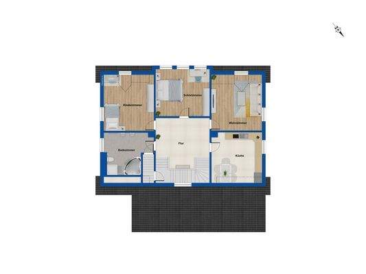 Grundriss Obergeschoss