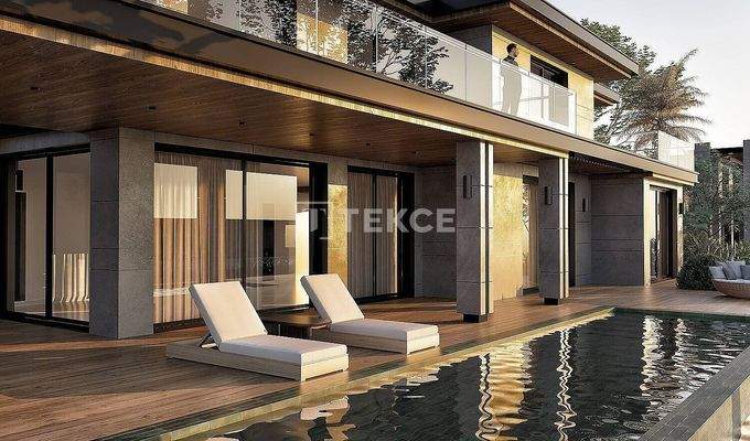 Villas in Project with Private Beach and Pier in Bodrum