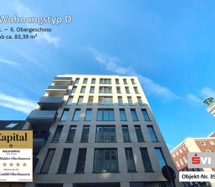 Neubau: 26 Wohnungen zwischen ca. 42 m² - ca. 110 m² mit Aufzug und tlw. mit Balkon in OB-Sterkrad