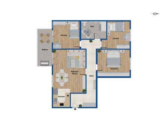 Grundriss - 1. Obergeschoss