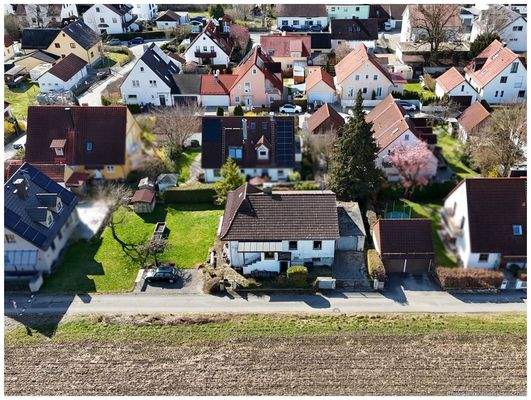 Blick auf das Grundstück