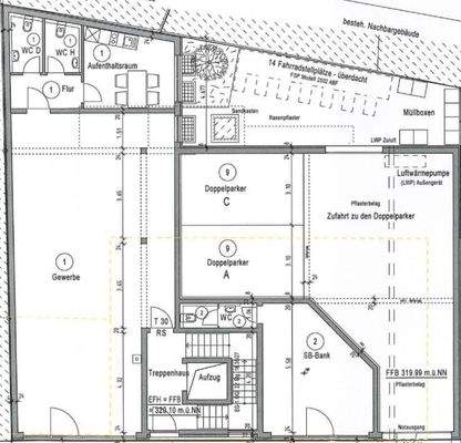 Grundriss 3-Zimmer-Wohnung