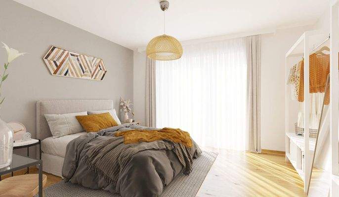 Bodentiefe Fenster erhellen Ihr Schlafzimmer