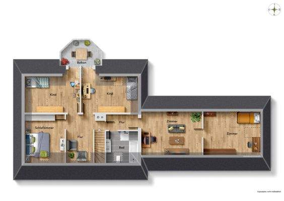 OBERGESCHOSS mit ANBAU