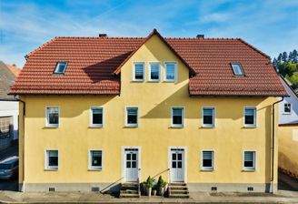 Begehrtes wohnen am Fluss... die Nordwestansicht des Gebäudes