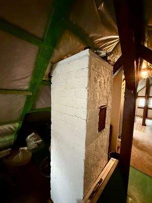 Detail Schornsteinrückbau