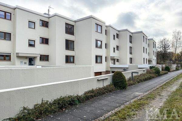 Blick zur Wohnanlage