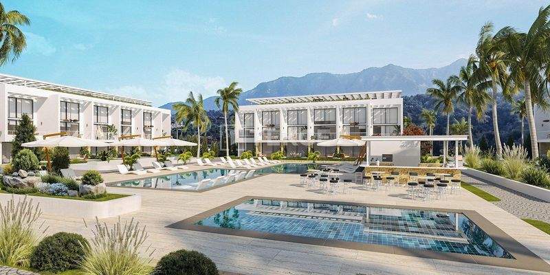 Garden Floor and Penthouse Apartments in Esentepe Girne