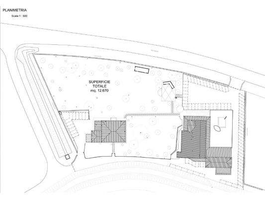 Lageplan mit Hotel rechts