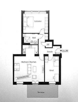 Grundriss WE 20 Erdgeschoss