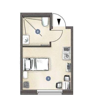 Grundriss Pflegezimmer