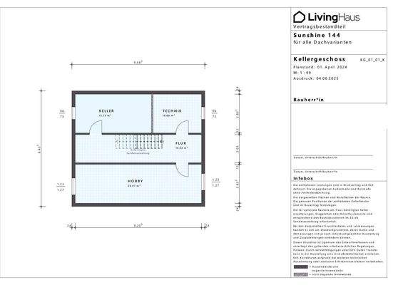 Sunshine 144 Kellergeschoss