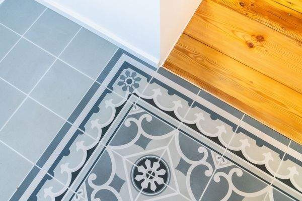 Bodenfliese Küche ornament