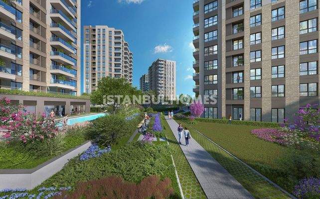 Flats with Sea and Princes' Islands Views in Maltepe