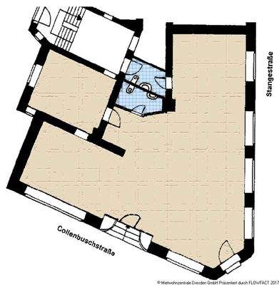 Grundriss - Ladenlokal am Weißen Hirsch!!