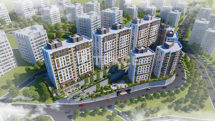 Ready-to-Move Apartments in a Project in Eyüpsultan Istanbul