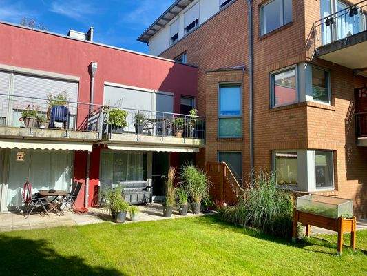 Ein Blick auf die sehr sonnige Süd/West - Terrasse