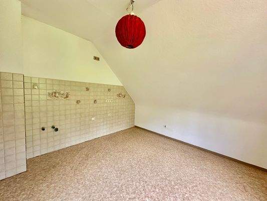 Küche im Dachgeschoss