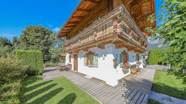 KITZIMMO-Alpenchalet in sonniger Ruhelage mit Kaiserblick - Immobilien Ellmau.
