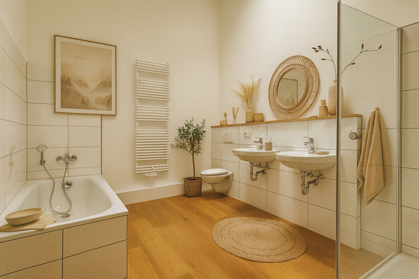 Badezimmer visualisiert 