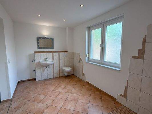 Duschbad im Erdgeschoss