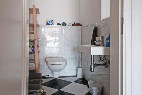WC auf der unteren Wohnebene