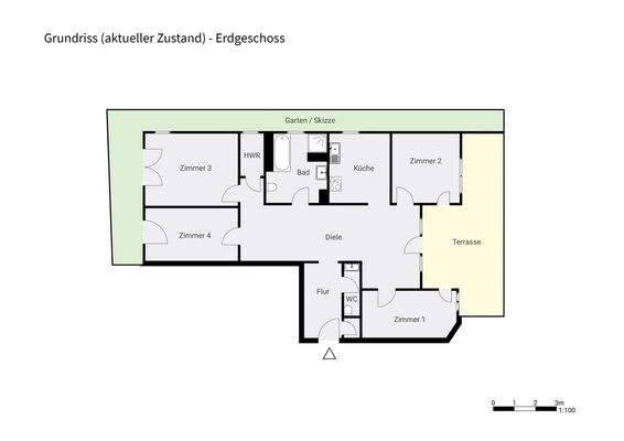 Grundriss - aktueller Zustand EG