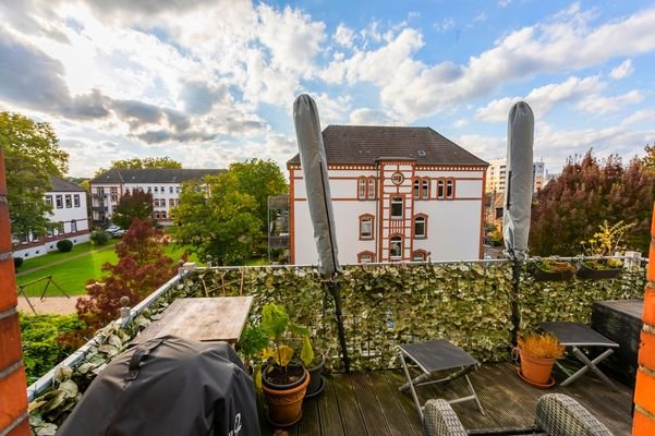 Blick vom Süd-West-Balkon