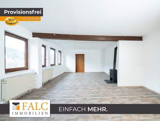 Wohnzimmer mit Kaminofen