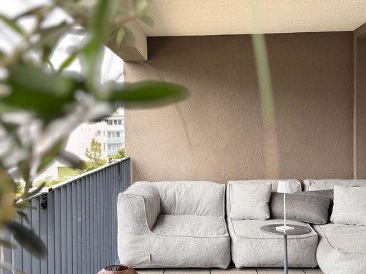 Gemütlicher Balkonbereich