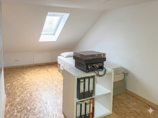 Arbeitsraum mit Dachfenstern 