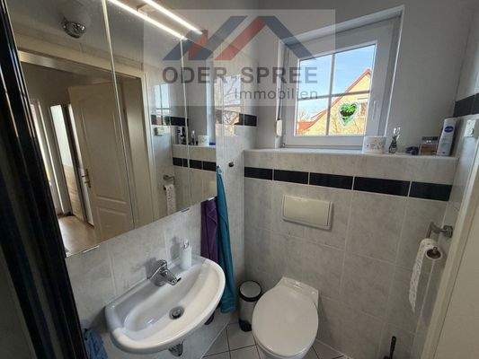 WC mit Dusche im Erdgeschoss