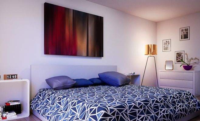 Visualisierung / Wohnbeispiel Schlafen