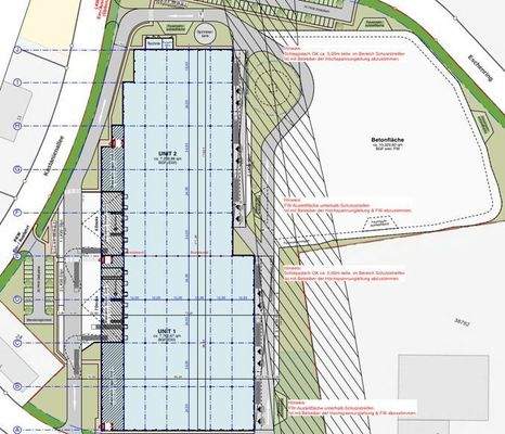 Lagerhallen-Grundriss