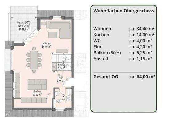 Grundriss Obergeschoss