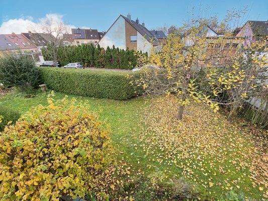 Gartenansicht aus der Vogelperspektive