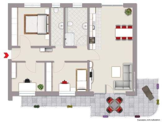 Grundriss Penthouse 2