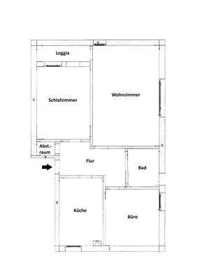 Grundriss der Wohnung