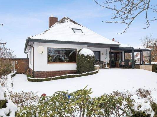 Rückansicht mit Garten