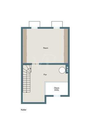Grundriss Kellergeschoss.